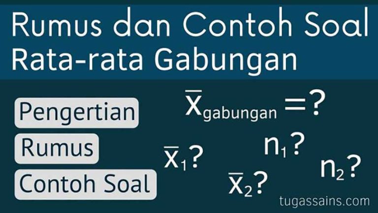 Rumus Dan Contoh Soal Rata Rata Gabungan Tugassains