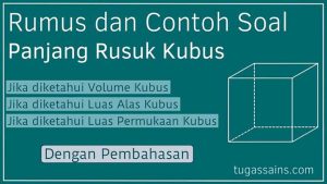 Rumus dan Contoh Soal Panjang Rusuk Kubus