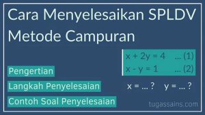 Cara Menyelesaikan SPLDV Metode Campuran