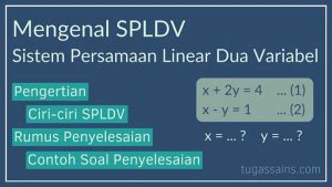 Mengenal Sistem Persamaan Linear Dua Variabel