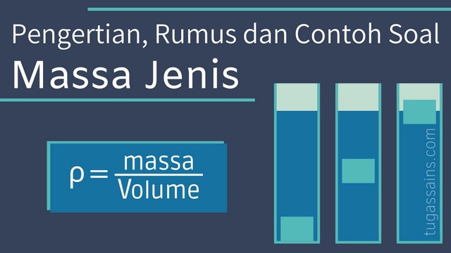 Pengertian, Rumus dan Contoh Soal Massa Jenis