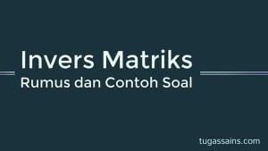 Rumus Invers Matriks dan Contoh Soal