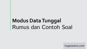 rumus modus data tunggal dan contoh soal