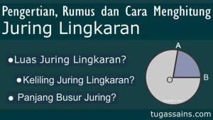 Pengertian, Rumus dan Cara Menghitung Juring Lingkaran