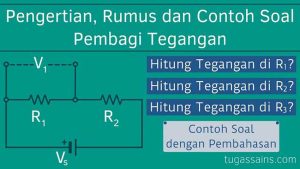 Pengertian, Rumus dan Contoh Soal Pembagi Tegangan