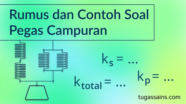 Rumus Susunan Pegas Campuran dan Contoh Soal