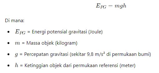 Rumus energi potensial gravitasi