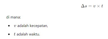 gerak lurus dengan kecepatan konstan