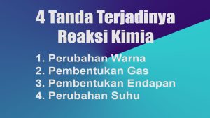 4 Tanda Terjadinya Reaksi Kimia