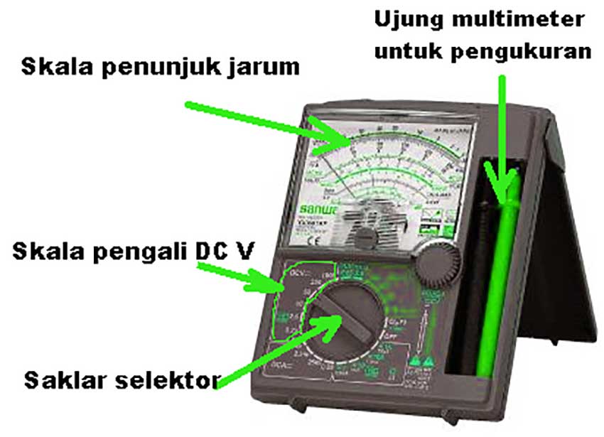 Mengukur Tegangan Menggunakan Multimeter