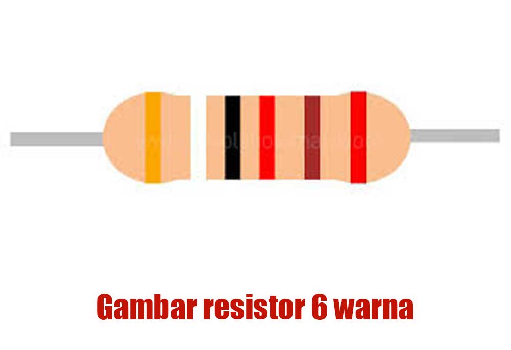 Gambar resistor 6 warna