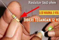 Resistor pada LED 12V