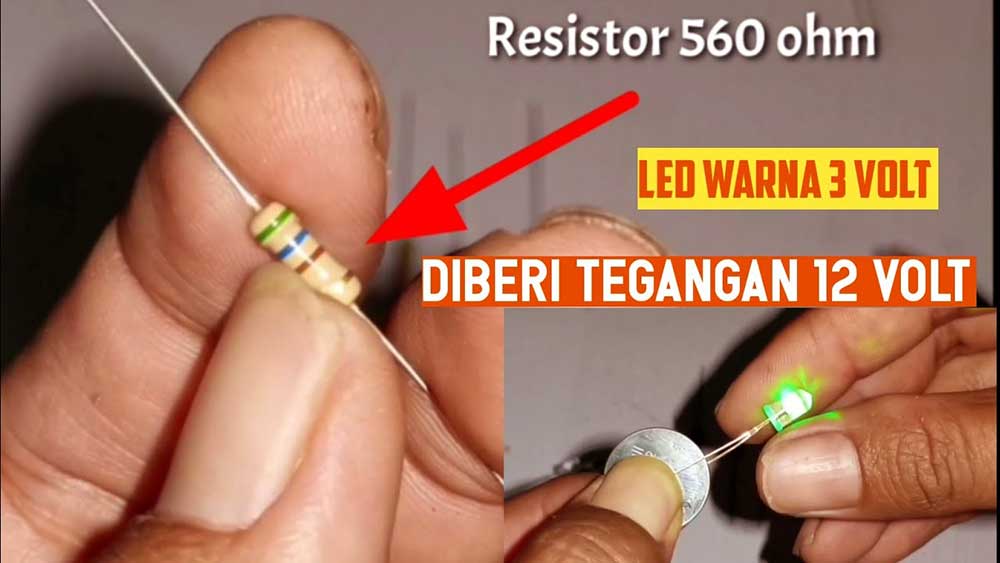 Resistor pada LED 12V