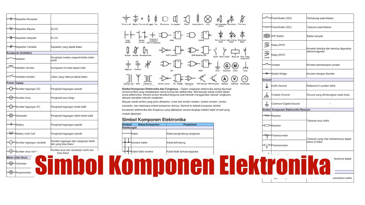 Simbol Komponen Elektronika